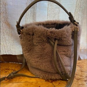 Street Level Faux fur purse
